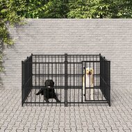 Hondenkennel voor buiten 3,75 m&sup2; staal 1