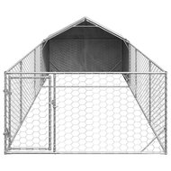 Hondenkennel met ren 6x2x1,5 m gegalvaniseerd staal 3