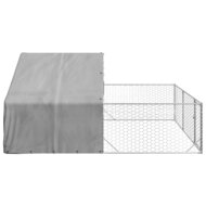 Hondenkennel met ren 4x3x1,9 m gegalvaniseerd staal 4