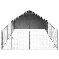 Hondenkennel met ren 6x3x1,9 m gegalvaniseerd staal 3