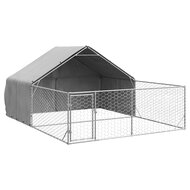 Hondenkennel met ren 5x3x1,9 m gegalvaniseerd staal 2