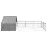 Hondenkennel met ren 7x3x1,9 m gegalvaniseerd staal 4