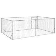 Hondenkennel voor buiten met deur 3x2x1 m gegalvaniseerd staal 5