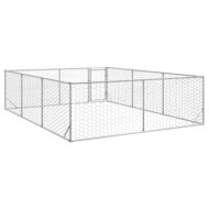 Hondenkennel voor buiten met deur 3x4x1 m gegalvaniseerd staal 5