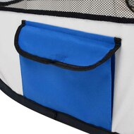 Hondenren inklapbaar met draagtas 110x110x58 cm blauw 6