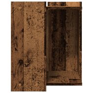 Kattenbakkast 42x42x51 cm bewerkt hout oud houtkleurig 5