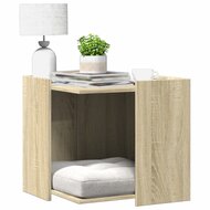 Kattenbakkast 53x53x51 cm bewerkt hout sonoma eikenkleurig 1