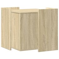 Kattenbakkast 53x53x51 cm bewerkt hout sonoma eikenkleurig 6