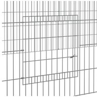 Konijnenkooi met 2 panelen 220x110x55 cm gegalvaniseerd ijzer 6