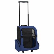 Huisdierentrolley inklapbaar blauw 1