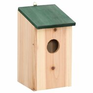 Vogelhuisjes 10 st 12x12x22 cm massief vurenhout 2