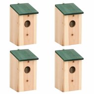 Vogelhuisjes 4 st 12x12x22 cm hout  1