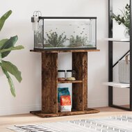 Aquariumstandaard 60x30x60 cm bewerkt hout gerookt eikenkleurig 1