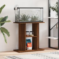 Aquariumstandaard 60x30x60 cm bewerkt hout bruin eikenkleur 1