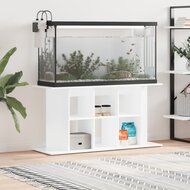 Aquariumstandaard 120x40x60 cm bewerkt hout hoogglans wit 1