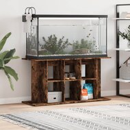 Aquariumstandaard 120x40x60 cm bewerkt hout gerookt eikenkleur 1