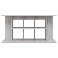 Aquariumstandaard 120x40x60 cm bewerkt hout grijs sonoma 4