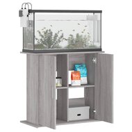 Aquariumstandaard 81x36x73 cm bewerkt hout grijs sonoma eiken 4