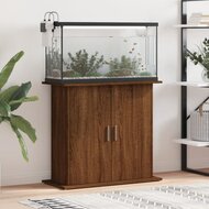 Aquariumstandaard 81x36x73 cm bewerkt hout bruin eikenkleur 1