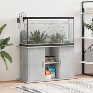 Aquariumstandaard 101x41x58 cm bewerkt hout betongrijs 1