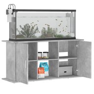 Aquariumstandaard 121x41x58 cm bewerkt hout betongrijs 4