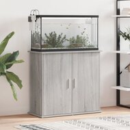 Aquariumstandaard 81x36x73 cm bewerkt hout grijs sonoma eiken 1