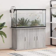 Aquariumstandaard 101x41x58 cm bewerkt hout grijs sonoma eiken 1