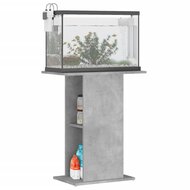 Aquariumstandaard 60,5x36x72,5 cm bewerkt hout betongrijs 3