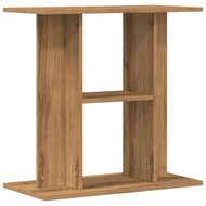 Aquariumstandaard 60x30x60cm bewerkt hout artisanaal eikenkleur 2