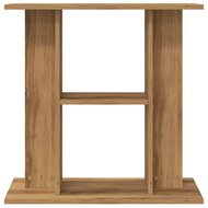 Aquariumstandaard 60x30x60cm bewerkt hout artisanaal eikenkleur 4