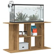 Aquariumstandaard 100x40x60 cm bewerkt hout artisanaal eiken 3