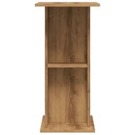 Aquariumstandaard 36x60,5x72,5 cm bewerkt hout artisanaal eiken 5