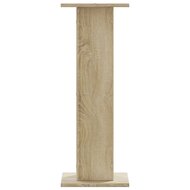 Speakerstandaards 2 st 30x30x80 cm bewerkt hout sonoma eiken 4