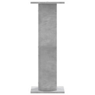 Speakerstandaards 2 st 30x30x80 cm bewerkt hout betongrijs 5