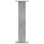 Speakerstandaards 2 st 30x30x95 cm bewerkt hout betongrijs 4