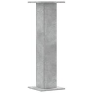 Speakerstandaards 2 st 30x30x95 cm bewerkt hout betongrijs 6