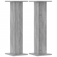 Speakerstandaards 2 st 30x30x95 cm bewerkt hout grijs sonoma 2