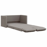 Slaapbank vloermodel 2-in-1 112x174x55 cm stof taupe 2