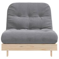 Futon slaapbank met matras 90x206x11 cm massief grenenhout 5