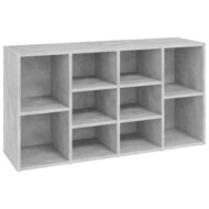 Schoenenbank 103x30x54,5 cm bewerkt hout betongrijs 2