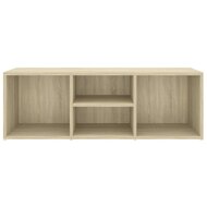 Schoenenopbergbank 105x35x35 cm bewerkt hout sonoma eikenkleur 4