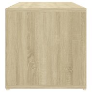 Schoenenopbergbank 105x35x35 cm bewerkt hout sonoma eikenkleur 5