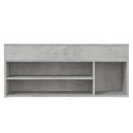 Schoenenbank 105x30x45 cm bewerkt hout betongrijs 5