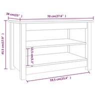 Schoenenbank 70x38x45,5 cm massief grenenhout 7