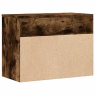 Schoenenbank 60x30x45 cm bewerkt hout gerookt eikenkleurig 7