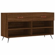 Schoenenbank 102x35x55 cm bewerkt hout sonoma eikenkleurig 2