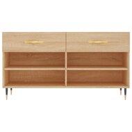 Schoenenbank 102x35x55 cm bewerkt hout sonoma eikenkleurig 6