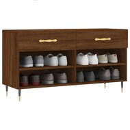 Schoenenbank 102x35x55 cm bewerkt hout sonoma eikenkleurig 3