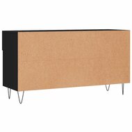 Schoenenbank 102x35x55 cm bewerkt hout zwart 8