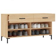 Schoenenbank 102x35x55 cm bewerkt hout sonoma eikenkleurig 4